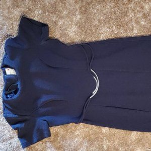 Navy blue slender dress